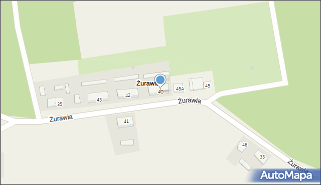 Żurawia, Żurawia, 40, mapa Żurawia