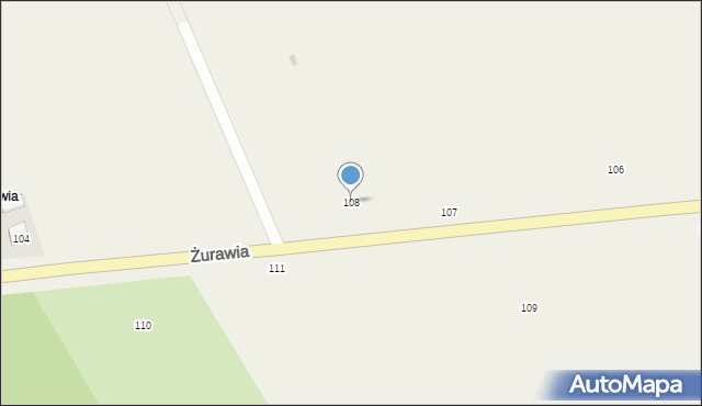 Żurawia, Żurawia, 108, mapa Żurawia