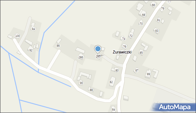 Żurawiczki, Żurawiczki, 285, mapa Żurawiczki