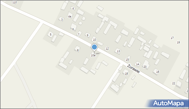 Żurawie, Żurawie, 11, mapa Żurawie