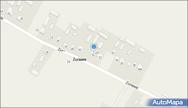 Żurawie, Żurawie, 27, mapa Żurawie