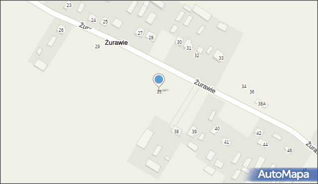 Żurawie, Żurawie, 35, mapa Żurawie