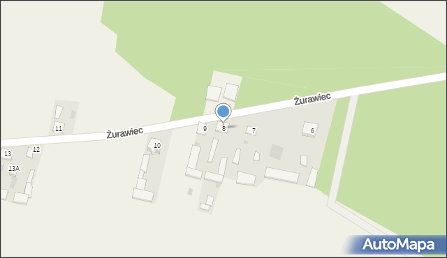 Żurawiec, Żurawiec, 8, mapa Żurawiec