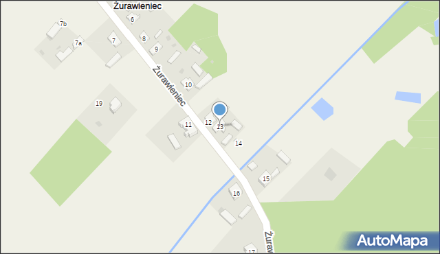 Żurawieniec, Żurawieniec, 13, mapa Żurawieniec