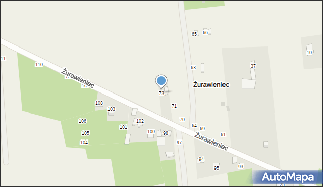 Żurawieniec, Żurawieniec, 73, mapa Żurawieniec