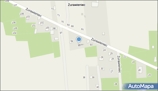 Żurawieniec, Żurawieniec, 95, mapa Żurawieniec