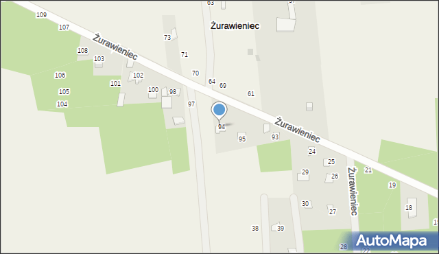 Żurawieniec, Żurawieniec, 96, mapa Żurawieniec