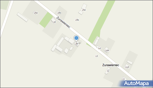 Żurawieniec, Żurawieniec, 15, mapa Żurawieniec