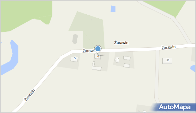 Żurawin, Żurawin, 6, mapa Żurawin