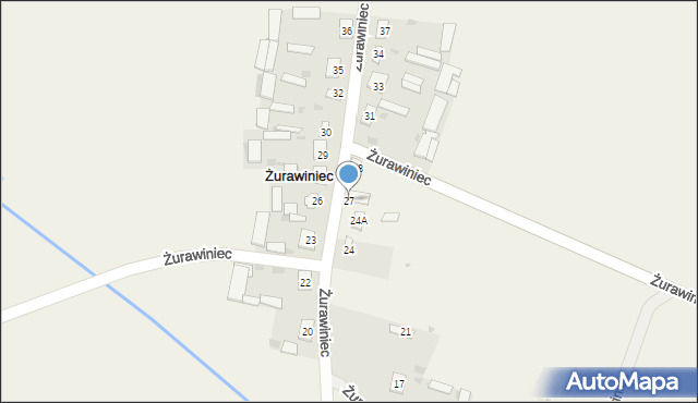 Żurawiniec, Żurawiniec, 27, mapa Żurawiniec