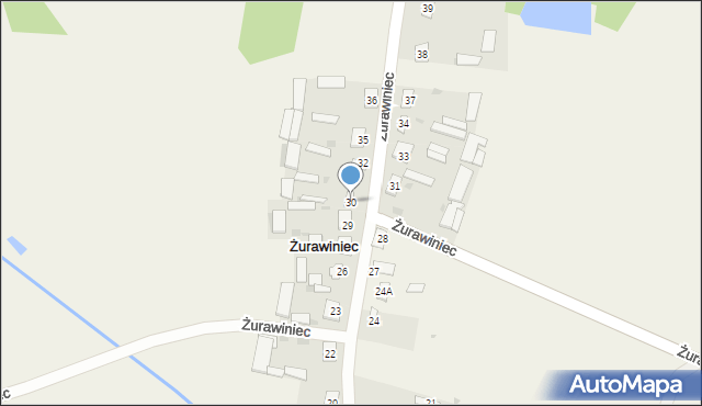 Żurawiniec, Żurawiniec, 30, mapa Żurawiniec