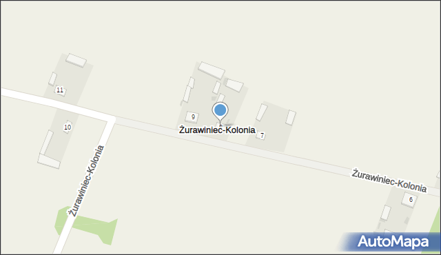 Żurawiniec-Kolonia, Żurawiniec-Kolonia, 8, mapa Żurawiniec-Kolonia