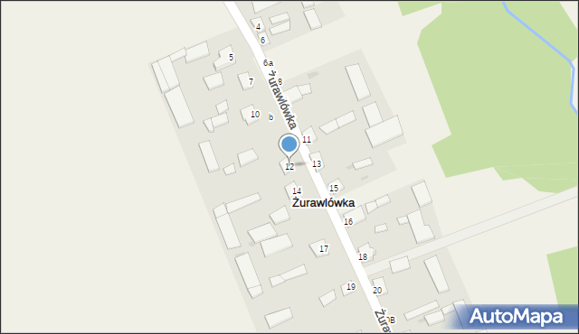 Żurawlówka, Żurawlówka, 12, mapa Żurawlówka