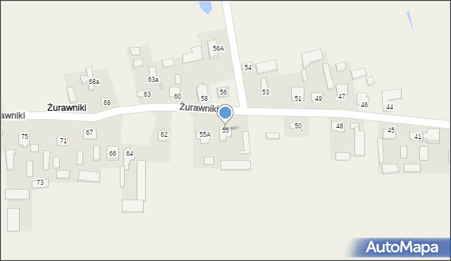 Żurawniki, Żurawniki, 55, mapa Żurawniki