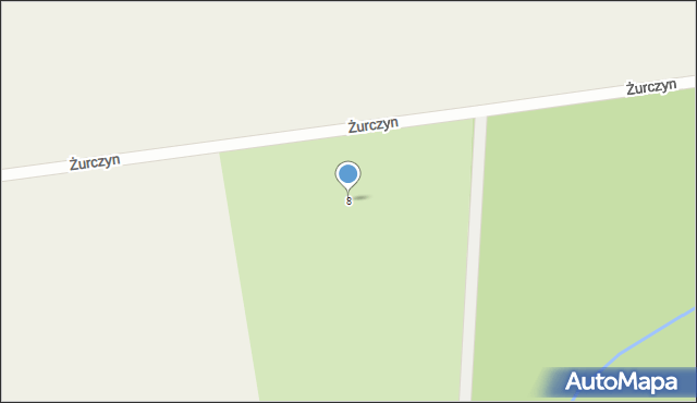 Żurczyn, Żurczyn, 8, mapa Żurczyn