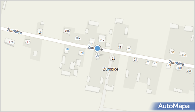 Żurobice, Żurobice, 21, mapa Żurobice