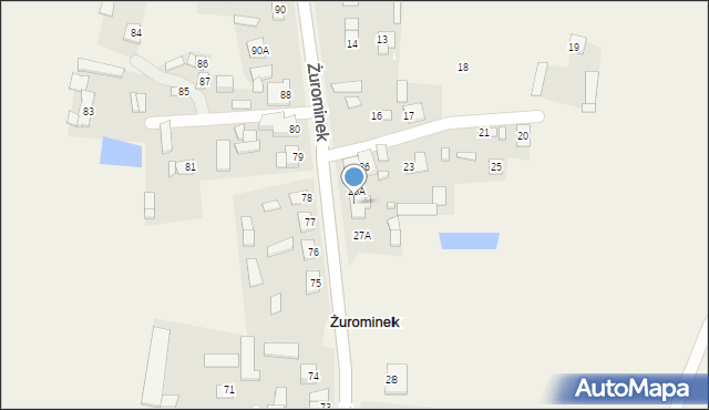 Żurominek, Żurominek, 27, mapa Żurominek