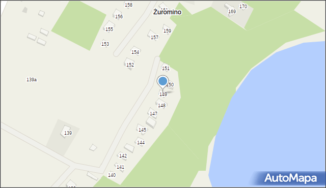 Żuromino, Żuromino, 149, mapa Żuromino