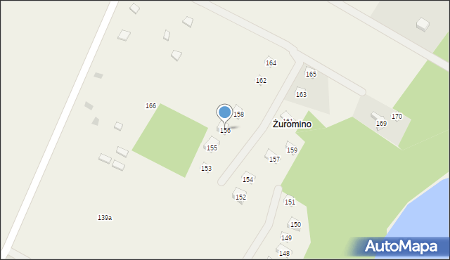 Żuromino, Żuromino, 156, mapa Żuromino