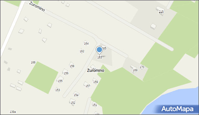 Żuromino, Żuromino, 163, mapa Żuromino