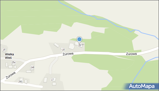 Żurowa, Żurowa, 15, mapa Żurowa