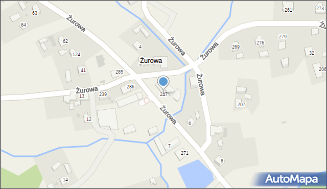 Żurowa, Żurowa, 247, mapa Żurowa