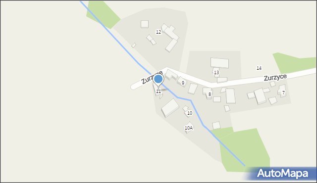 Zurzyce, Zurzyce, 11, mapa Zurzyce