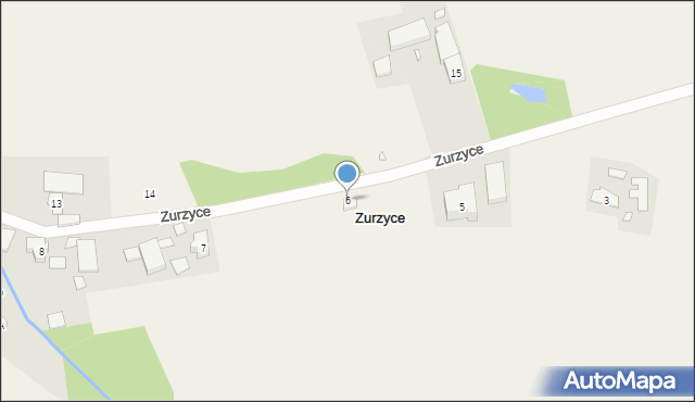 Zurzyce, Zurzyce, 6, mapa Zurzyce