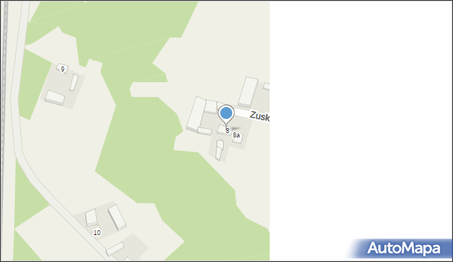 Zuski, Zuski, 8, mapa Zuski