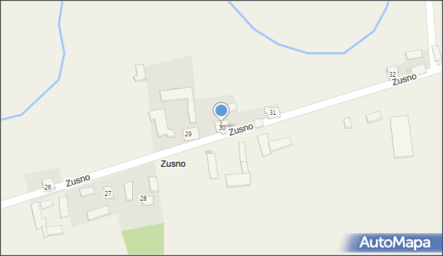 Zusno, Zusno, 30, mapa Zusno