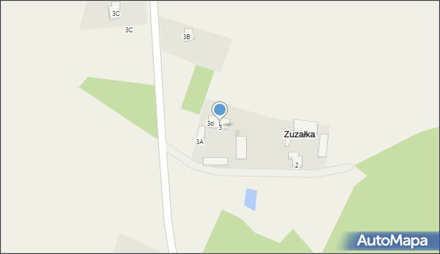 Zuzałka, Zuzałka, 3, mapa Zuzałka