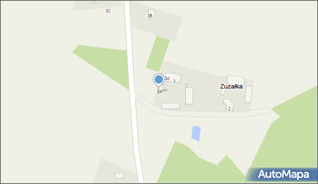 Zuzałka, Zuzałka, 3A, mapa Zuzałka