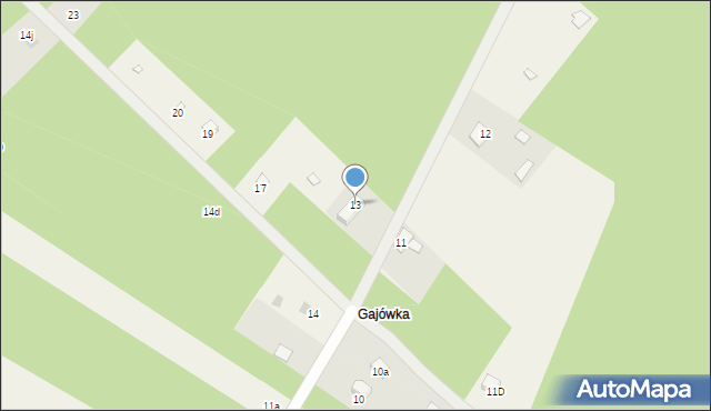 Zuzinów, Zuzinów, 13, mapa Zuzinów