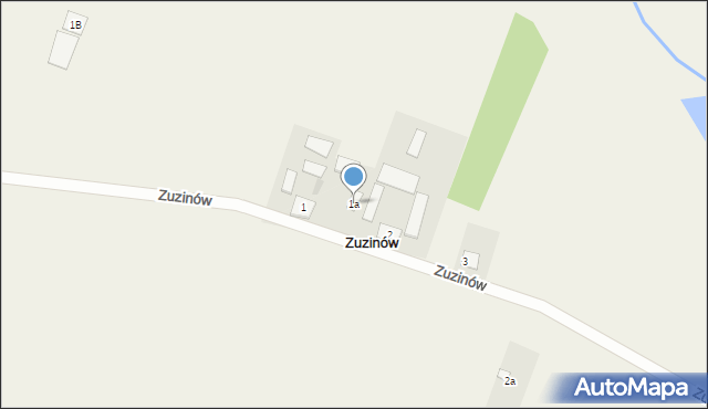 Zuzinów, Zuzinów, 1a, mapa Zuzinów