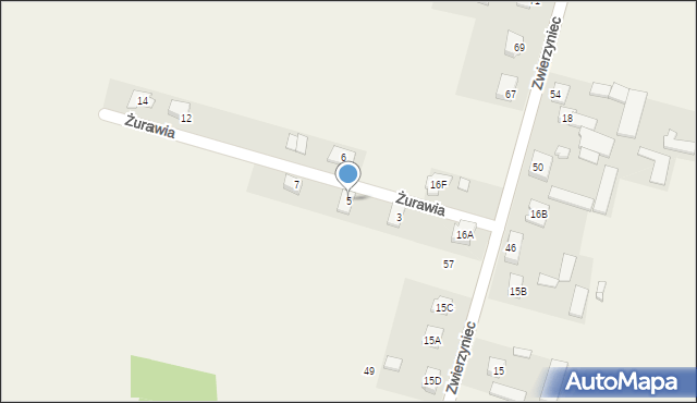 Zwierzyniec, Żurawia, 5, mapa Zwierzyniec