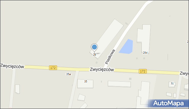 Barwice, Zwycięzców, 28, mapa Barwice