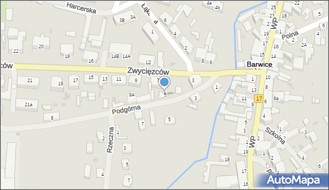 Barwice, Zwycięzców, 5, mapa Barwice