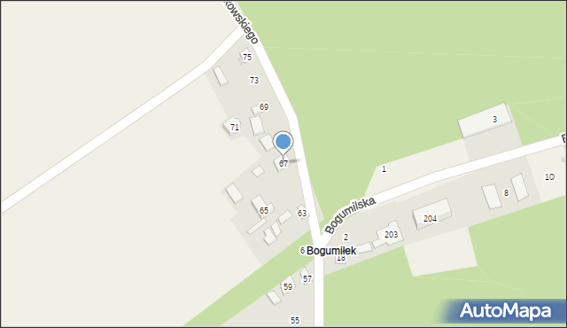 Biała Wielka, Zwierkowskiego Walentego, 67, mapa Biała Wielka