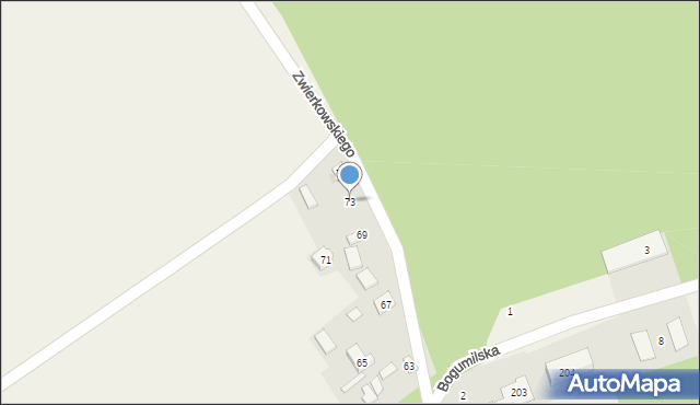 Biała Wielka, Zwierkowskiego Walentego, 73, mapa Biała Wielka