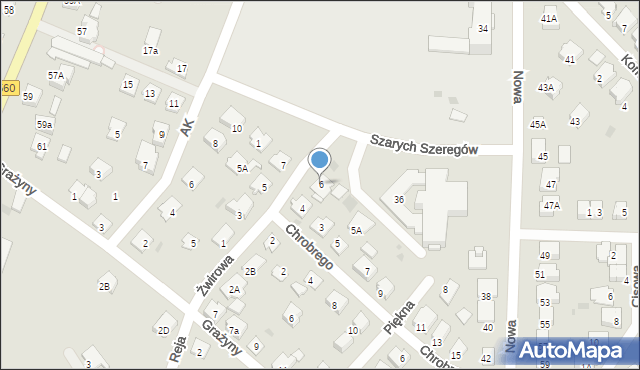 Brodnica, Żwirowa, 6, mapa Brodnica