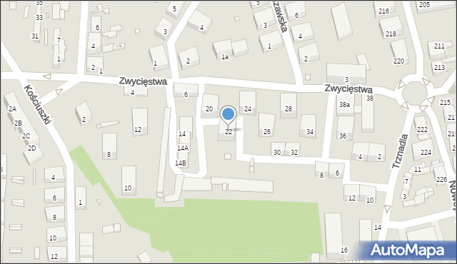 Czeladź, Zwycięstwa, 22, mapa Czeladź