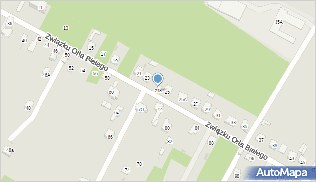Dąbrowa Górnicza, Związku Orła Białego, 23a, mapa Dąbrowa Górnicza