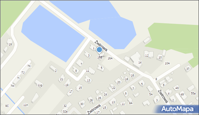 Daszewice, Żwirowa, 16B, mapa Daszewice