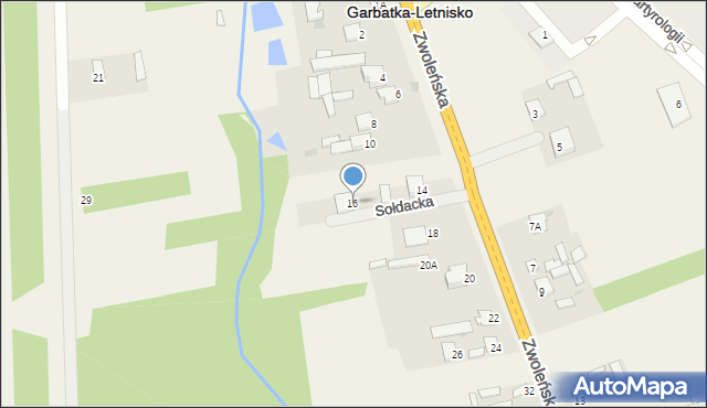 Garbatka-Letnisko, Zwoleńska, 16, mapa Garbatka-Letnisko