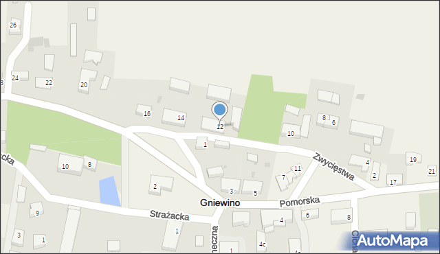 Gniewino, Zwycięstwa, 12, mapa Gniewino