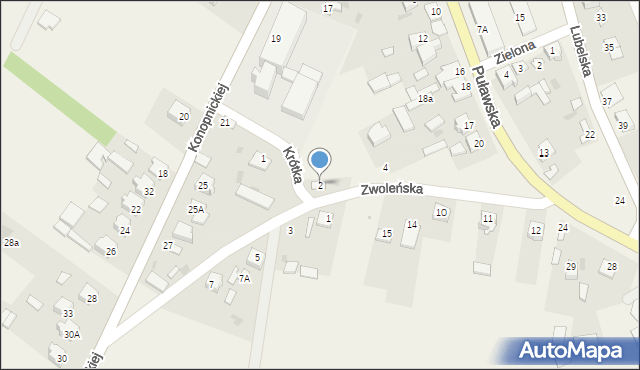 Gniewoszów, Zwoleńska, 2, mapa Gniewoszów