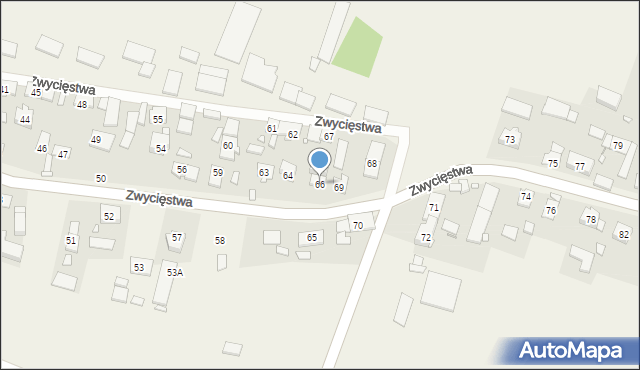 Jasienie, Zwycięstwa, 66, mapa Jasienie