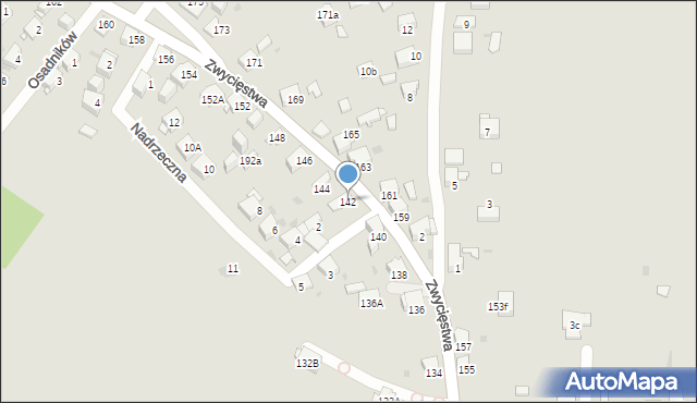 Jaworzno, Zwycięstwa, 142, mapa Jaworzno