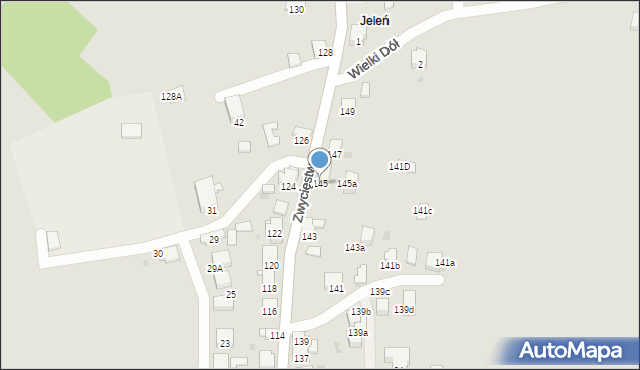 Jaworzno, Zwycięstwa, 145, mapa Jaworzno