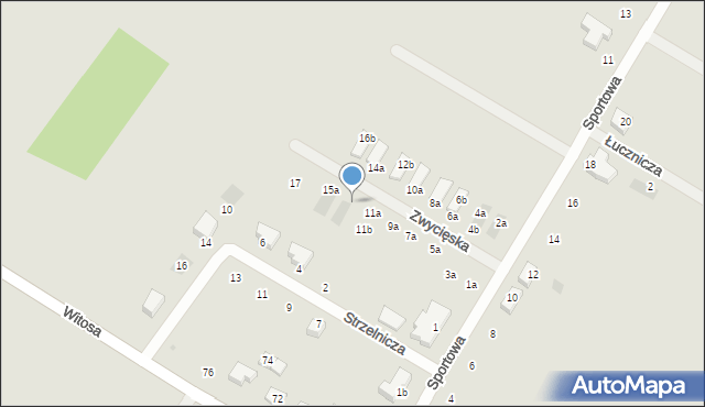 Jelcz-Laskowice, Zwycięska, 13a, mapa Jelcz-Laskowice